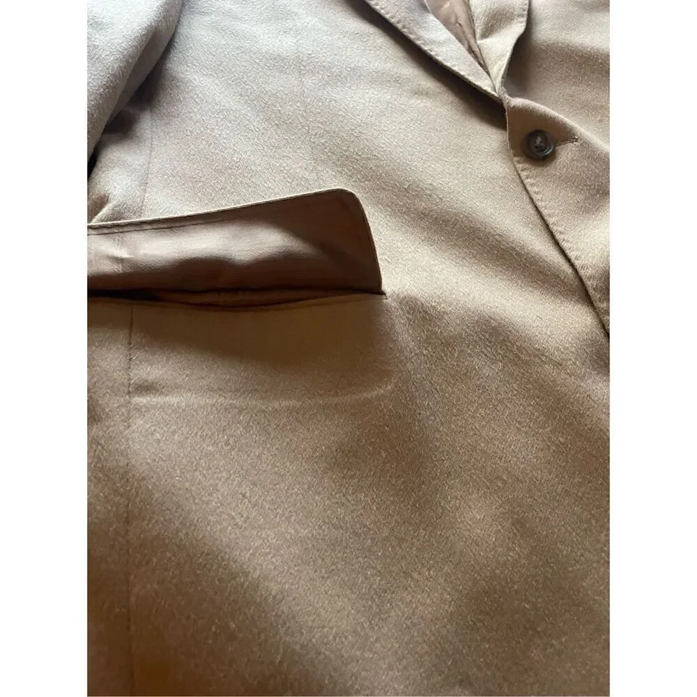 Jack Victor 100% Cashmere Men’s Blazer Sport Coat Light Brown 42L